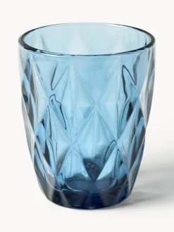 Vasos de agua con patrón texturizado Colorado, 4 uds.