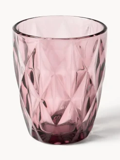 Vasos de agua con patrón texturizado Colorado, 4 uds.