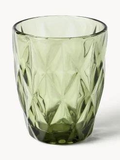 Vasos de agua con patrón texturizado Colorado, 4 uds.