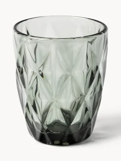 Vasos de agua con patrón texturizado Colorado, 4 uds.