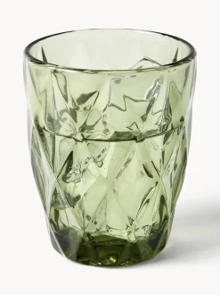 Vasos de agua con patrón texturizado Colorado, 4 uds.