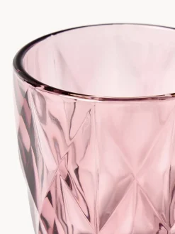 Vasos de agua con patrón texturizado Colorado, 4 uds.