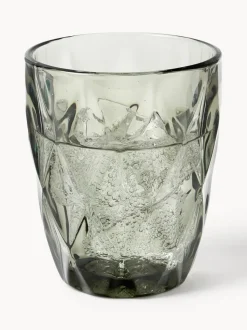 Vasos de agua con patrón texturizado Colorado, 4 uds.