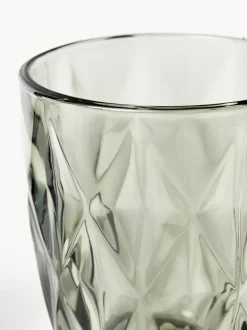 Vasos de agua con patrón texturizado Colorado, 4 uds.