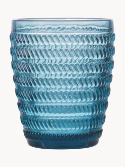 Vasos de agua con relieve Bicchieri, 6 uds.