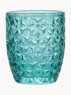 Vasos de agua con relieve Bicchieri, 6 uds.
