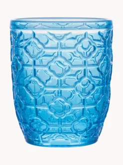 Vasos de agua con relieve Bicchieri, 6 uds.
