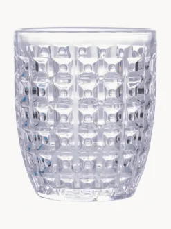 Vasos de agua con relieve Bicchieri, 6 uds.