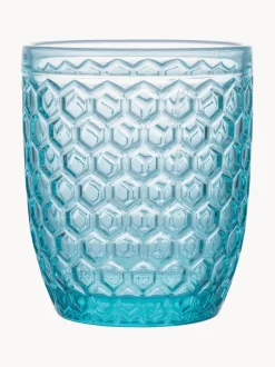 Vasos de agua con relieve Bicchieri, 6 uds.