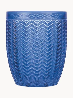 Vasos de agua con relieve Bicchieri, 6 uds.