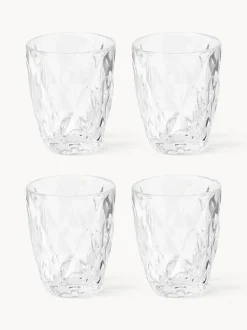 Vasos de agua con relieve Colorado, 4 uds.