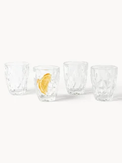Vasos de agua con relieve Colorado, 4 uds.