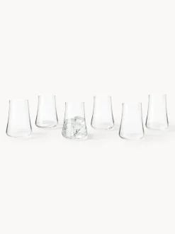 Vasos de agua de cristal Gwenda, 6 uds.