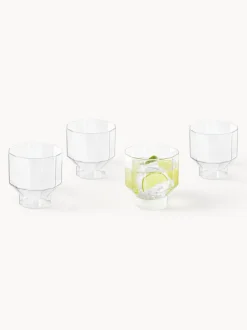 Vasos de agua soplados Angoli, 4 uds.