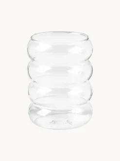 Vasos de agua soplados Bubbly, 4 uds.