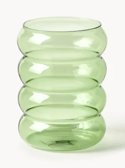 Vasos de agua soplados Bubbly, 4 uds.