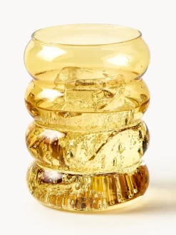 Vasos de agua soplados Bubbly, 4 uds.