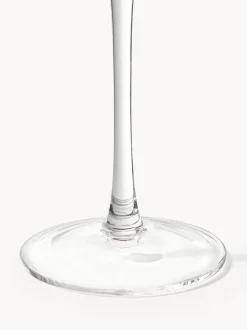 Vasos de agua soplados con borde dorado Aleo, 4 uds.