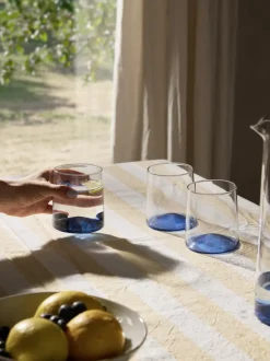 Vasos de agua soplados Hadley, 4 uds.