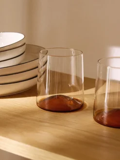 Vasos de agua soplados Hadley, 4 uds.