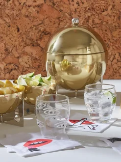 Vasos de agua soplados Oculus, 4 uds.