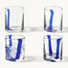 Vasos de agua soplados Taha, 4 uds.