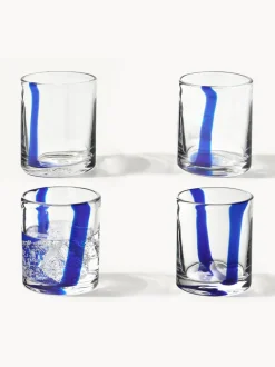 Vasos de agua soplados Taha, 4 uds.