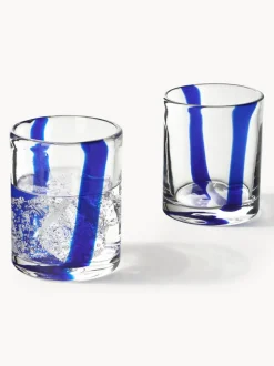 Vasos de agua soplados Taha, 4 uds.
