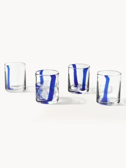 Vasos de agua soplados Taha, 4 uds.