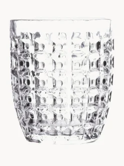 Vasos de colores con relive Geometrie, 6 uds.