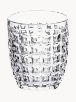 Vasos de colores con relive Geometrie, 6 uds.