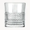Vasos de cristal con relieve Brillante, 6 uds.