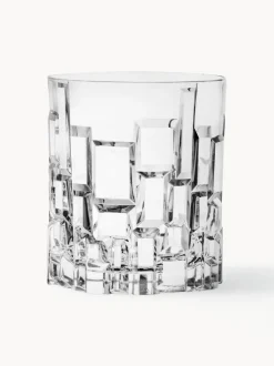 Vasos de cristal con relieve Etna, 6 uds.