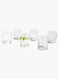 Vasos de forma orgánica Sorgente, 6 uds.