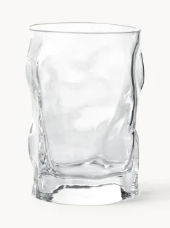Vasos de forma orgánica Sorgente, 6 uds.