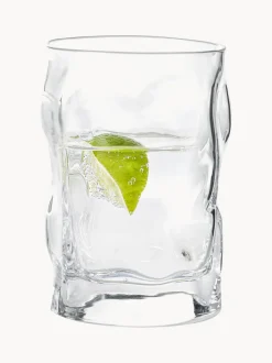 Vasos de forma orgánica Sorgente, 6 uds.