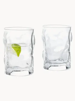 Vasos de forma orgánica Sorgente, 6 uds.