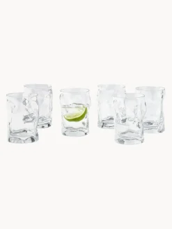 Vasos de forma orgánica Sorgente, 6 uds.