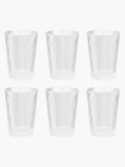 Vasos de vidrio Pilastro, 6 uds.