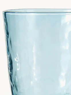 Vasos de vidrio soplado artesanalmente Hammered, 4 uds.