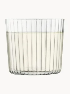 Vasos de vidrio soplado artesanlamente Gio, 4 uds.