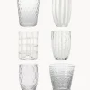 Vasos de vidrio soplado artesanalmente Melting Pot Calm, 6 uds.