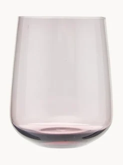 Vasos de vidrio soplado Desiguale, 6 uds., tamaños y colores diferentes