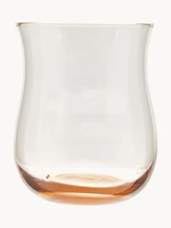 Vasos de vidrio soplado Desiguale, 6 uds., tamaños y colores diferentes