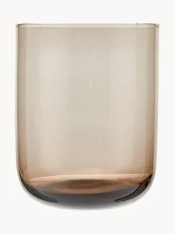 Vasos de vidrio soplado Desiguale, 6 uds., tamaños y colores diferentes