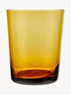 Vasos de vidrio soplado Desiguale, 6 uds., tamaños y colores diferentes