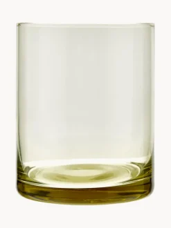Vasos de vidrio soplado Desiguale, 6 uds., tamaños y colores diferentes