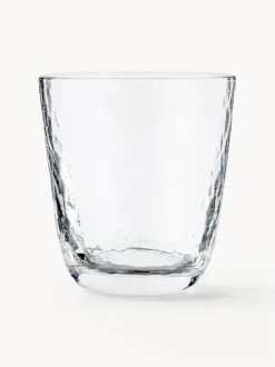 Vasos de vidrio soplado Hammered, 4 uds.