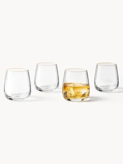 Vasos de vidrio soplados Ellery, 4 uds.
