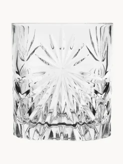 Vasos old fashioned de cristal con relieve Bichiera, 4 uds.